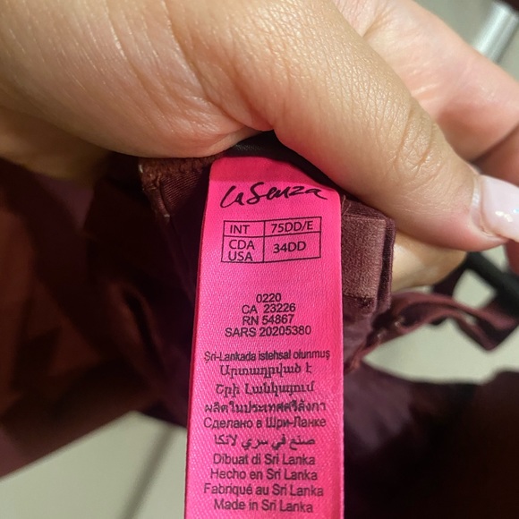 Bodykiss la Senza bra 34DD burgundy - Picture 3 of 3